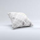 Gray & White Plaid Layered Pattern V5  Ink-Fuzed Decorative Throw Pillow