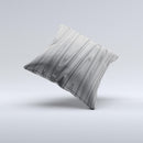 Grayscale Smooth Woodgrain  Ink-Fuzed Decorative Throw Pillow
