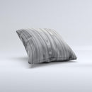 Grayscale Smooth Woodgrain  Ink-Fuzed Decorative Throw Pillow