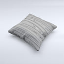Grayscale Smooth Woodgrain  Ink-Fuzed Decorative Throw Pillow