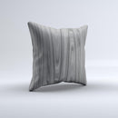 Grayscale Smooth Woodgrain  Ink-Fuzed Decorative Throw Pillow