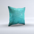 Grunge Green Textured Surface Ink-Fuzed Decorative Throw Pillow
