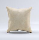 Grunge Tan Surface Ink-Fuzed Decorative Throw Pillow