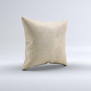Grunge Tan Surface Ink-Fuzed Decorative Throw Pillow