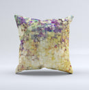 The Grungy Abstract Purple Mosaic ink-Fuzed Decorative Throw Pillow