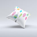 The Hanging Feathers ink-Fuzed Decorative Throw Pillow