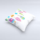 The Hanging Feathers ink-Fuzed Decorative Throw Pillow