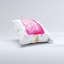 The Hello Summer Popcicle ink-Fuzed Decorative Throw Pillow