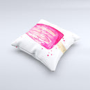 The Hello Summer Popcicle ink-Fuzed Decorative Throw Pillow