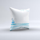 The Hello Summer Sailboat ink-Fuzed Decorative Throw Pillow