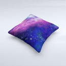 The Here's to Another Space Adventure ink-Fuzed Decorative Throw Pillow