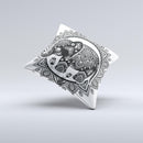The Indian Mandala Elephant ink-Fuzed Decorative Throw Pillow