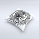 The Indian Mandala Elephant ink-Fuzed Decorative Throw Pillow