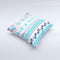 The Jumping Fish Repeating Pattern ink-Fuzed Decorative Throw Pillow