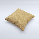 Light Tan Leather  Ink-Fuzed Decorative Throw Pillow