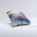 Multicolored Slate  Ink-Fuzed Decorative Throw Pillow