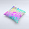 Neon Color Fushion  Ink-Fuzed Decorative Throw Pillow
