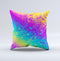 Neon Color Fushion V2  Ink-Fuzed Decorative Throw Pillow