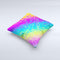 Neon Color Fushion V2  Ink-Fuzed Decorative Throw Pillow
