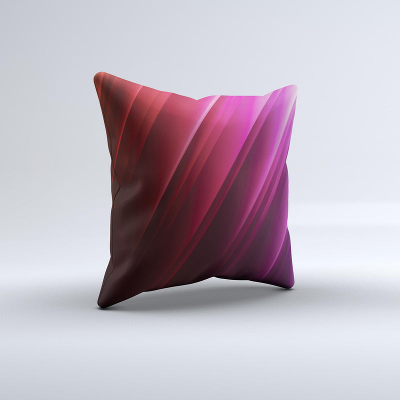 Neon Slanted HD Strands  Ink-Fuzed Decorative Throw Pillow