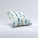 The Neutral Brush Strokes ink-Fuzed Decorative Throw Pillow