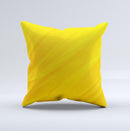 Orange Abstract Wave Texture  Ink-Fuzed Decorative Throw Pillow