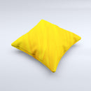 Orange Abstract Wave Texture  Ink-Fuzed Decorative Throw Pillow