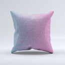 OverLock Pink to Blue Swirls  Ink-Fuzed Decorative Throw Pillow