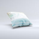 Paradise Vintage Waves  Ink-Fuzed Decorative Throw Pillow