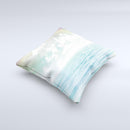 Paradise Vintage Waves  Ink-Fuzed Decorative Throw Pillow