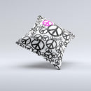 The Peace Collage ink-Fuzed Decorative Throw Pillow