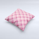 Pink & Diamond Pinned Cushion Ink-Fuzed Decorative Throw Pillow