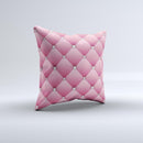 Pink & Diamond Pinned Cushion Ink-Fuzed Decorative Throw Pillow