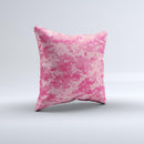 Pink Digital Camouflage  Ink-Fuzed Decorative Throw Pillow