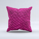 Pink Snake Skin Texture  Ink-Fuzed Decorative Throw Pillow