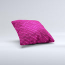 Pink Snake Skin Texture  Ink-Fuzed Decorative Throw Pillow