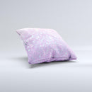 The Pink Unfocused Orbs of Light ink-Fuzed Decorative Throw Pillow