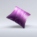 Pink Vector Swirly HD Strands  Ink-Fuzed Decorative Throw Pillow