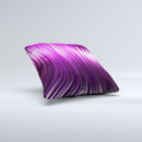 Pink Vector Swirly HD Strands  Ink-Fuzed Decorative Throw Pillow