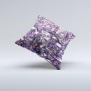 Purple Mercury  Ink-Fuzed Decorative Throw Pillow