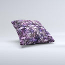 Purple Mercury  Ink-Fuzed Decorative Throw Pillow