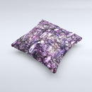 Purple Mercury  Ink-Fuzed Decorative Throw Pillow
