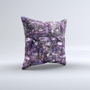 Purple Mercury  Ink-Fuzed Decorative Throw Pillow
