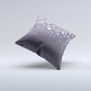 The Purple and Black Unfocused Orbs of Light ink-Fuzed Decorative Throw Pillow