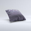 The Purple and Black Unfocused Orbs of Light ink-Fuzed Decorative Throw Pillow