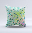 RainBow WaterDrops  Ink-Fuzed Decorative Throw Pillow
