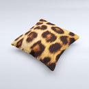 Real Cheetah Print Ink-Fuzed Decorative Throw Pillow