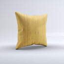 Real Light Bamboo Wood  Ink-Fuzed Decorative Throw Pillow
