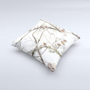 Real Winter Camouflage  Ink-Fuzed Decorative Throw Pillow
