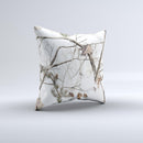 Real Winter Camouflage  Ink-Fuzed Decorative Throw Pillow